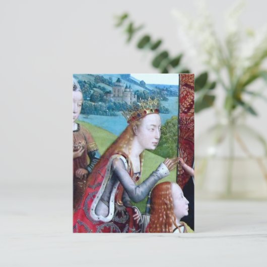 St. Catherine of Alexandria (detail; M 070) Briefkaart (Staand voorkant)