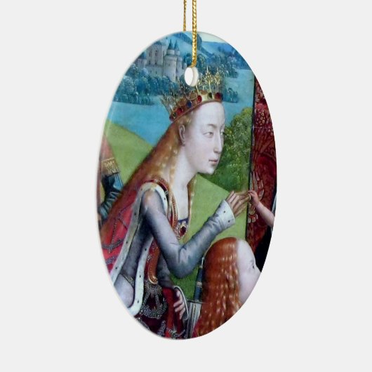 St. Catherine of Alexandria (detail; M 070) Keramisch Ornament (Rechts)