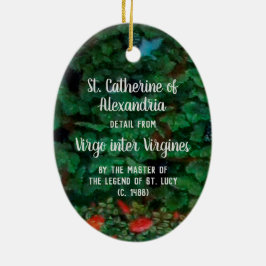 St. Catherine of Alexandria (detail; M 070) Keramisch Ornament