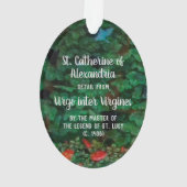 St. Catherine of Alexandria (detail; M 070) Ornament (achterkant)