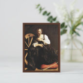 St. Catherine of Alexandria door Michelangelo Meri Briefkaart (Staand voorkant)