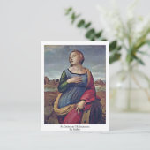 St. Catherine of Alexandria door Raffael Briefkaart (Staand voorkant)