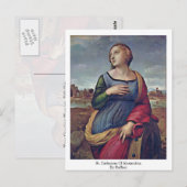 St. Catherine of Alexandria door Raffael Briefkaart (Voorkant / Achterkant)