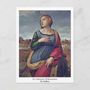 St. Catherine of Alexandria door Raffael Briefkaart