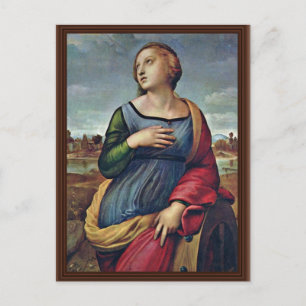 St. Catherine of Alexandria door Raffael Briefkaart