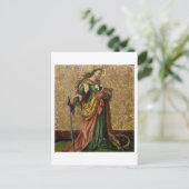 St. Catherine of Alexandria (olie op het paneel) 2 Briefkaart (Staand voorkant)