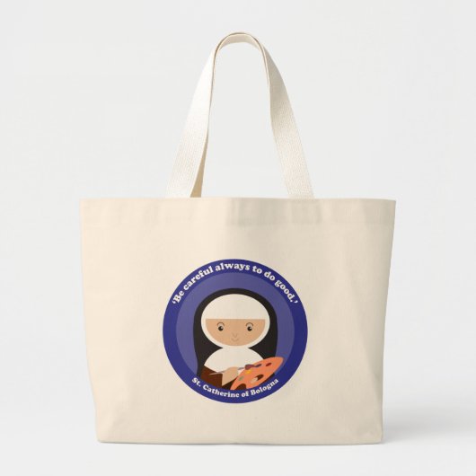 St. Catherine of Bologna Grote Tote Bag (Voorkant)