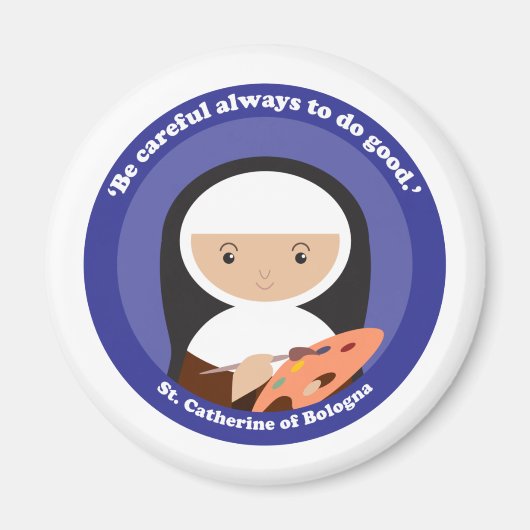 St. Catherine of Bologna Magneet (Voorkant)