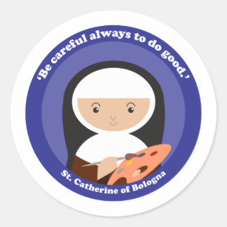 St. Catherine of Bologna Ronde Sticker
