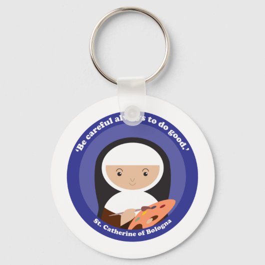 St. Catherine of Bologna Sleutelhanger (Voorkant)