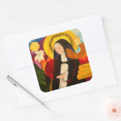 St. Catherine of Siena 2007 Vierkante Sticker (Envelop)