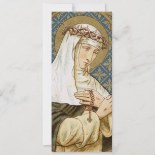 St. Catherine of Siena (BK 19) Blank Wenskaart