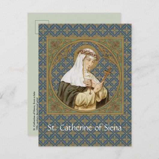 St. Catherine of Siena (BK 19) Briefkaart (Voorkant / Achterkant)