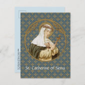 St. Catherine of Siena (BK 19) Briefkaart (Voorkant / Achterkant)
