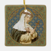 St. Catherine of Siena (BK 19) Keramisch Ornament (Voorkant)