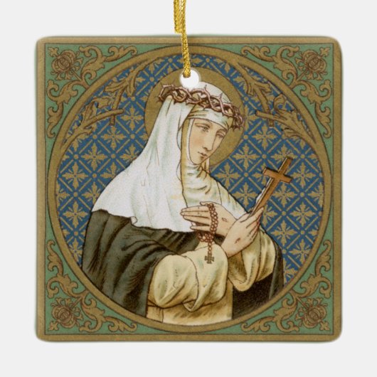 St. Catherine of Siena (BK 19) Keramisch Ornament (Voorkant)