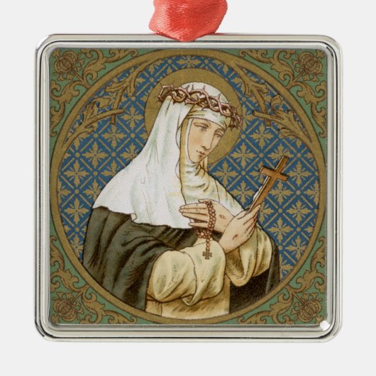 St. Catherine of Siena (BK 19) Metalen Ornament (Voorkant)