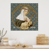 St. Catherine of Siena (BK 19) Poster (Keuken)