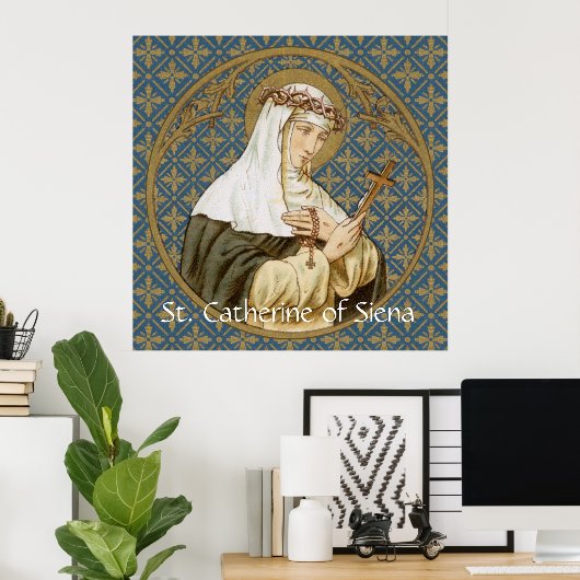 St. Catherine of Siena (BK 19) Poster (Thuiskantoor)