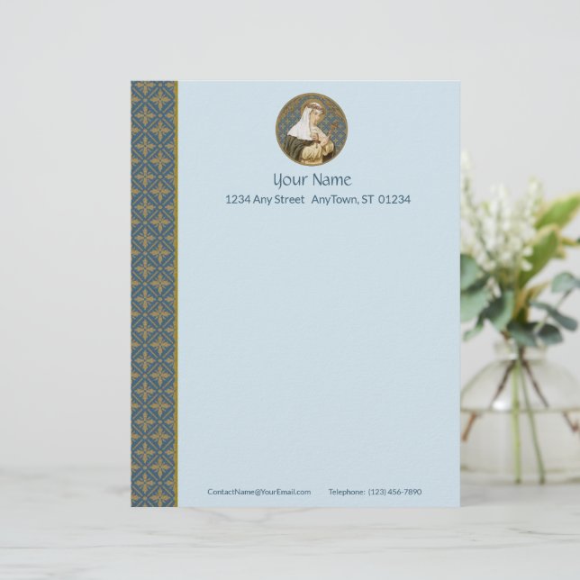 St. Catherine of Siena (BK 19) (stijl 1, blad A) (Staand voorkant)