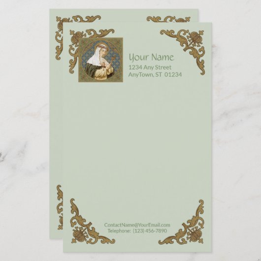 St. Catherine of Siena (BK 19) (stijl 2, blad A) (Voorkant / Achterkant)