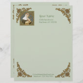 St. Catherine of Siena (BK 19) (stijl 2, blad A) Briefhoofd (Voorkant / Achterkant)