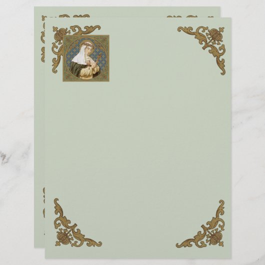 St. Catherine of Siena (BK 19) (Style 2, blad B) (Voorkant / Achterkant)