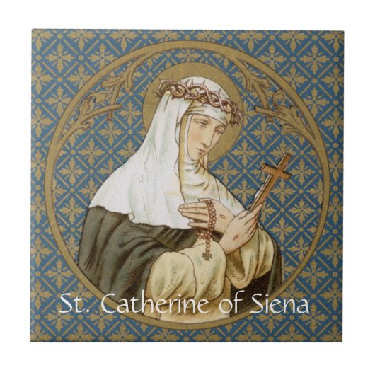 St. Catherine of Siena (BK 19) Tile 1 Tegeltje (Voorkant)
