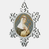 St. Catherine of Siena (BK 19) Tin Sneeuwvlok Ornament (Rechts)