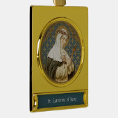 St. Catherine of Siena (BK 19) Verguld Banner Ornament (Rechts)