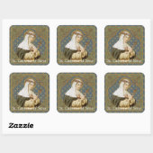 St. Catherine of Siena (BK 19) Vierkante Sticker (Vel)