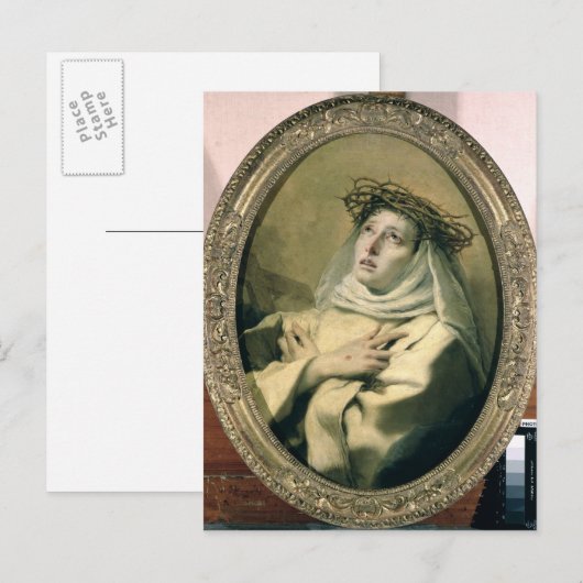 St. Catherine of Siena, c.1746 Briefkaart (Voorkant / Achterkant)