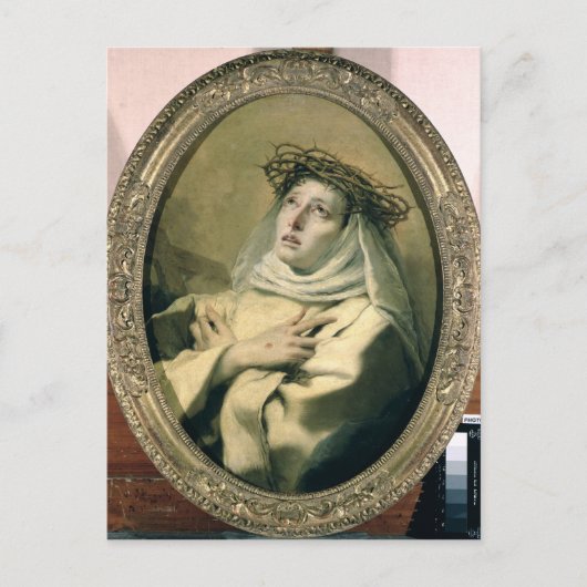 St. Catherine of Siena, c.1746 Briefkaart (Voorkant)