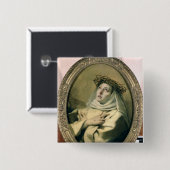 St. Catherine of Siena, c.1746 Vierkante Button 5,1 Cm (Voorkant /achterkant)