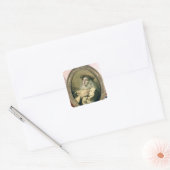 St. Catherine of Siena, c.1746 Vierkante Sticker (Envelop)