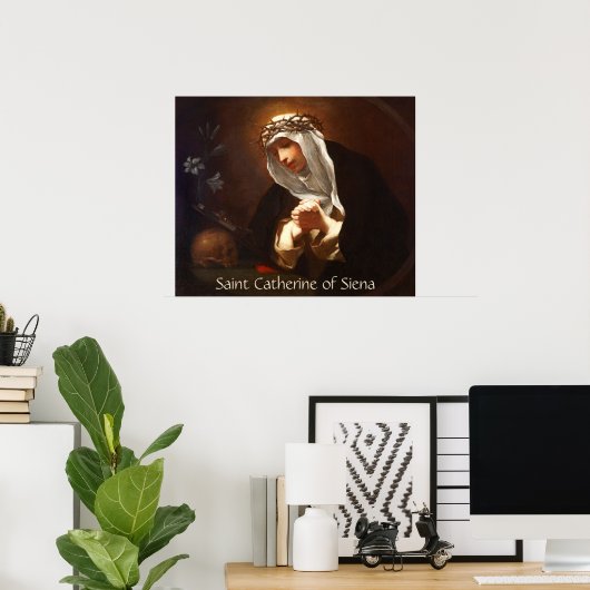 St. Catherine of Siena (Franceschini) Poster (Thuiskantoor)