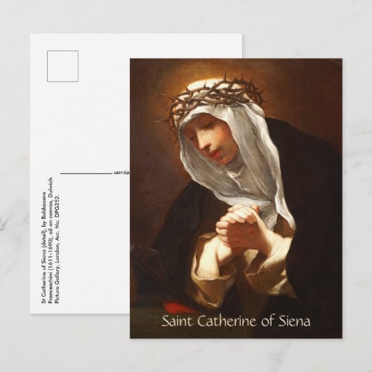 St. Catherine of Siena (Franceschini) Vertical Briefkaart (Voorkant / Achterkant)