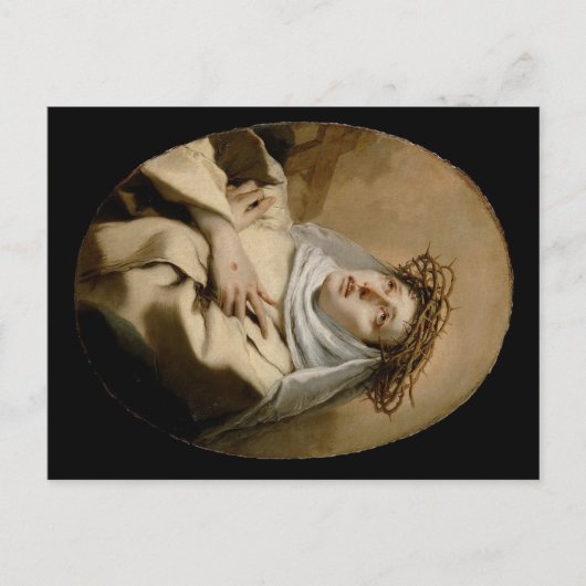 St. Catherine of Siena Hl. Katharina Siena Tiepolo Briefkaart (Voorkant)