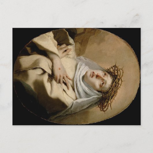 St. Catherine of Siena Hl. Katharina Siena Tiepolo Briefkaart (Voorkant)