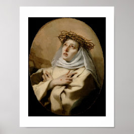 St. Catherine of Siena Hl. Katharina Siena Tiepolo Poster