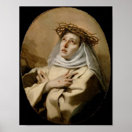 St. Catherine of Siena Hl. Katharina Siena Tiepolo Poster