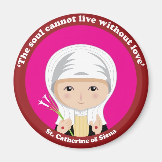 St. Catherine of Siena Magneet (Voorkant)