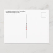 St. Catherine of Siena met Crucifix-Topped Heart Briefkaart (Achterkant)