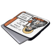 St. Catherine of Siena met Crucifix-Topped Heart Laptop Sleeve (Voorkant onderkant)