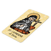 St. Catherine of Siena met Crucifix-Topped Heart Magneet (Linkerzijde)