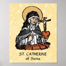St. Catherine of Siena met Crucifix-Topped Heart