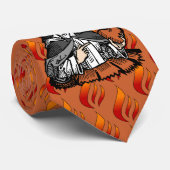 St. Catherine of Siena met Crucifix-Topped Heart Stropdas (Opgerold)