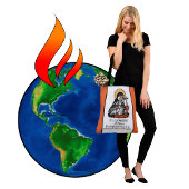 St. Catherine of Siena met Crucifix-Topped Heart Tote Bag