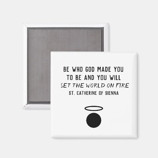 St. Catherine of Sienna Quote Magnet (Voorkant / Achterkant)