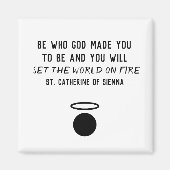 St. Catherine of Sienna Quote Magnet (Voorkant)